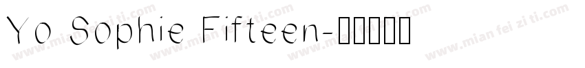 Yo Sophie Fifteen字体转换